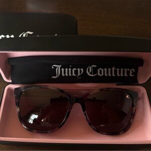 Juicy Couture Pink Havana Cat-Eye Sunglasses with Rose Lenses